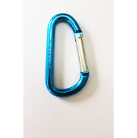 D Ring Snap Hook - Aluminium - Blue - 017415X - ASM