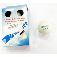 Ping Pong Balls with 3 Stars - White - Pack of 6 Balls - BAL-P21030  - Creber 