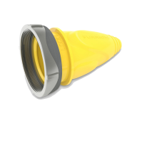 Female Cover Connector with Ring - Yellow - 30 A - F30CVL-SY - FURRION