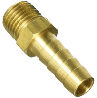 Hose Barb Fitting with Brass 3/8 inch and 1/4 inch NPT - IJB250-375 - Tides Marine
