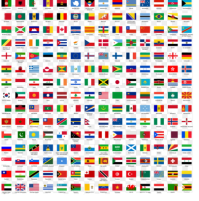 INTERNATIONAL FLAGS - 30x45cm - SM350102X - Sumar