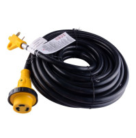 Cordset with Detachable Cable and LED Twist Lock Connector - 25' - 30 A  - 125 V - JS-PW006 - jsp