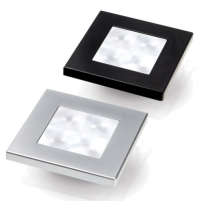 White LED 'Enhanced Brightness' Square Courtesy Lamp - 2XT980580561X - Hella Marine