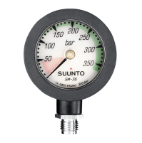 SM-36 PRESSURE GAUGE 300 with Rubber Sleeve - CO-ST05108M200 - Suunto
