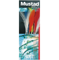 Terminal Tackle - 6 HOOKS COLOURED MACKEREL FEATHER TRACE - T7 - Mustad  