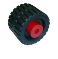 4-3/8'' Ribbed Wobble Roller With Nylon Side Bushes - WR1305 - Multiflex