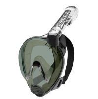 Duke Full Face Mask - Clear/Black-Smoke Lens - Medium/Large - MK-CXDT070050 - Cressi