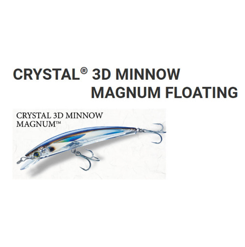 CRYSTAL® 3D MINNOW MAGNUM FLOATING - F1151X - YO-ZURI