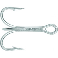 Treble Hooks Nickle 2x strong - 50 pieces in Carton Box - 3565 - Mustad  