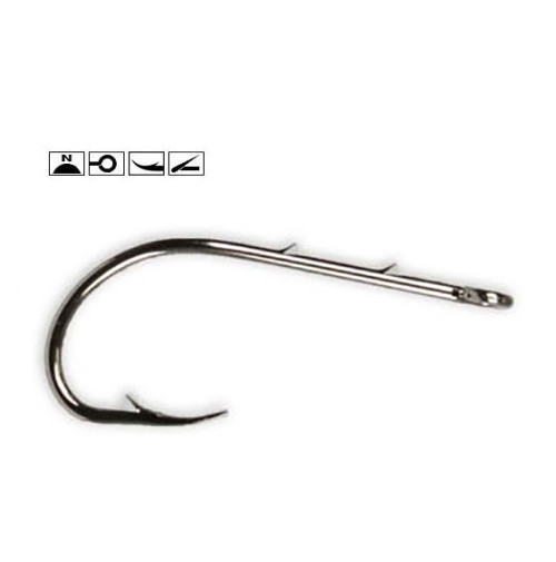 Baitholder Beak Hook - 16 / Nickel / 50